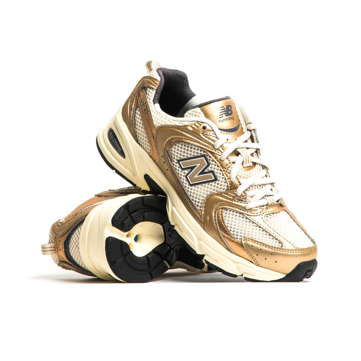 Gold new balance sales shoes